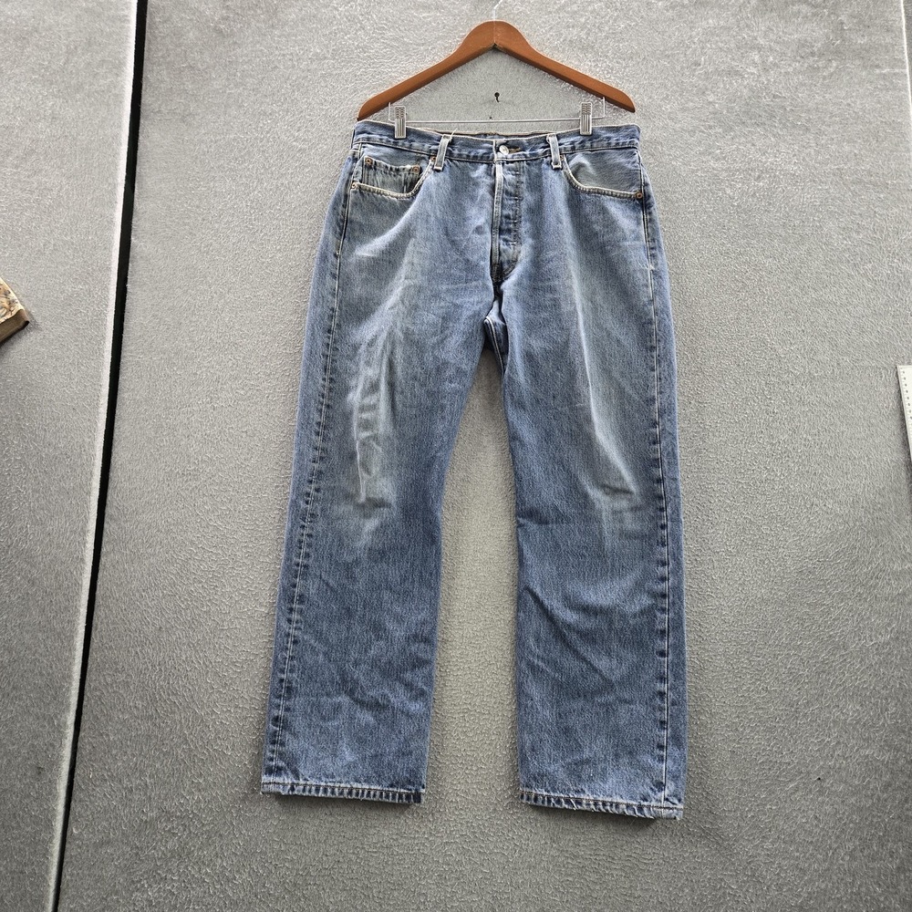 VINTAGE Levi's 501 Men Jeans 36X29 Blue Denim Original Fit Straight Leg Y2K